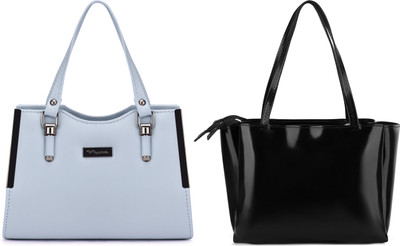 Trendycraft Women Black, Blue Shoulder Bag(Pack of: 2)