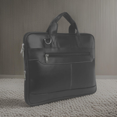 Shivra Men & Women Black Messenger Bag