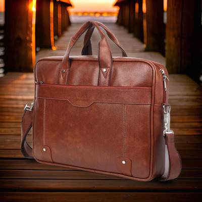 house of common Men & Women Tan Messenger Bag