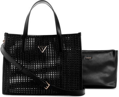 GUESS Women Black Tote(Pack of: 2)