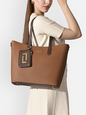 Lavie Luxe Women Tan Tote