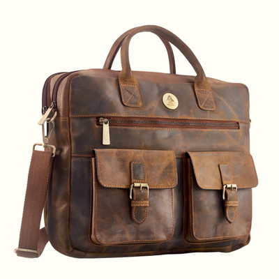 Picco Massimo Men Tan Messenger Bag