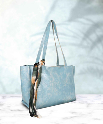 aesthetic Women Blue Shoulder Bag