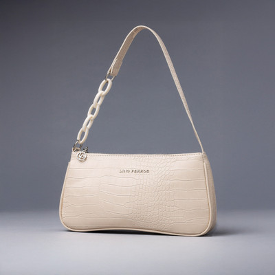LINO PERROS Women Beige Shoulder Bag