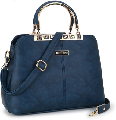 Shining star Women Blue Hand-held Bag