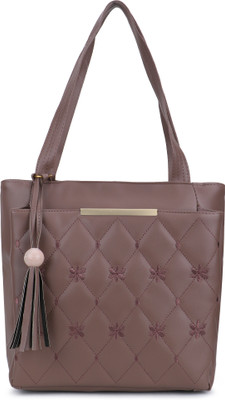 claspNclutch Women Beige Shoulder Bag
