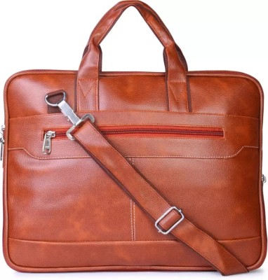 house of common Men & Women Tan Messenger Bag