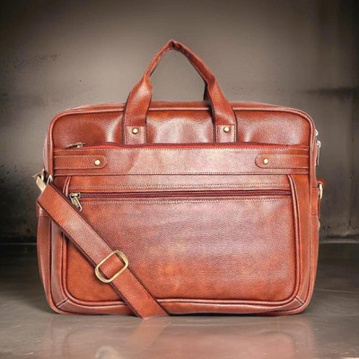 house of common Men & Women Tan Messenger Bag