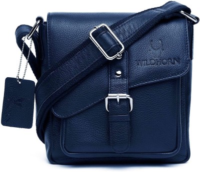 WILDHORN Men Blue Messenger Bag