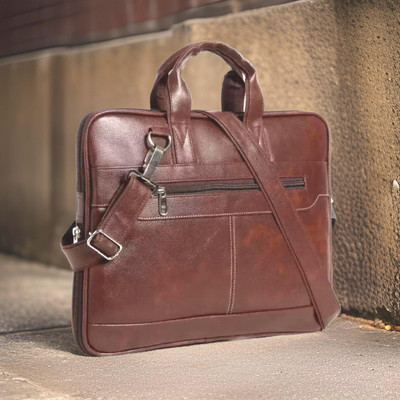 Shivra Men & Women Brown Messenger Bag