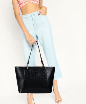 LINO PERROS Women Black Tote