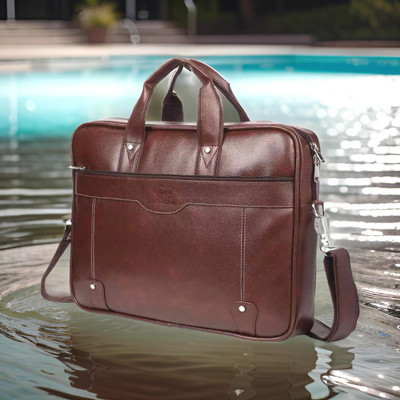 house of common Men & Women Brown Messenger Bag