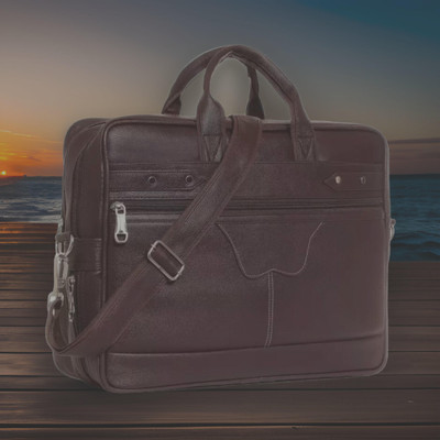 house of common Men & Women Brown Messenger Bag