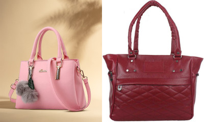 Handtas Collection Women Multicolor Handbag(Pack of: 2)