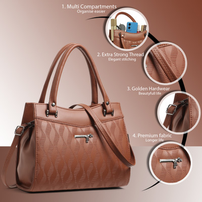 ClassiCove Brown Hand-held Bag Premium Women Leather Hand Bag