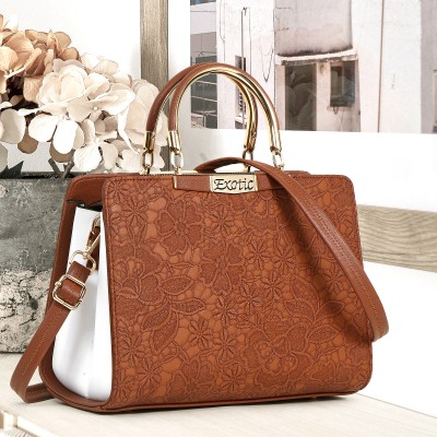 Exotic Women Tan Handbag