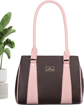 Perfect Choice Women Brown, Pink Handbag