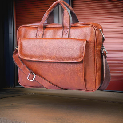 JairaJ Men & Women Tan Messenger Bag