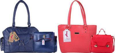 MSK Collection Women Blue, Pink, Pink Messenger Bag
