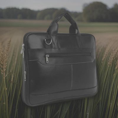 Shivra Men & Women Black Messenger Bag