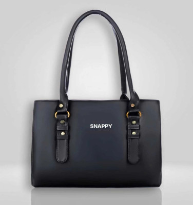 Snappy Women Black Shoulder Bag