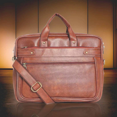 Shivra Men & Women Tan Messenger Bag