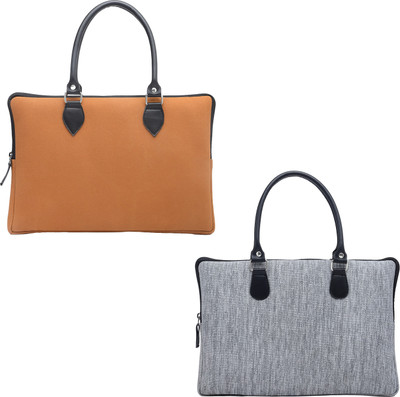 asian Men & Women Tan, Grey Messenger Bag(Pack of: 2)