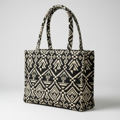 Flyboy Women Black, Gold Tote