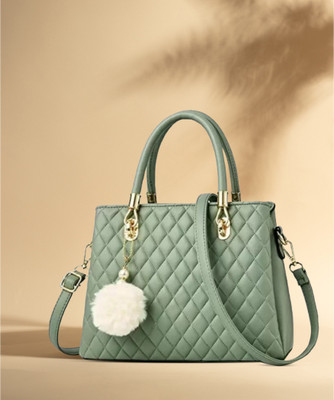 khatushyam collection Women Green Hand-held Bag