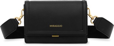 Miraggio Black Sling Bag Monique Crossbody Bag For Women