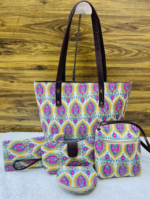 LabelSRC Women Multicolor Handbag(Pack of: 5)