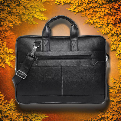 Shivra Men & Women Black Messenger Bag