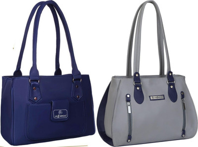 Lazzaroo Women Blue, Grey Shoulder Bag(Pack of: 2)