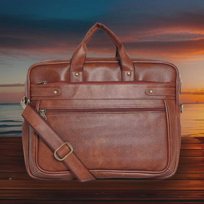 JairaJ Men & Women Tan Messenger Bag