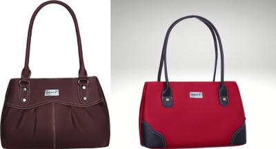 Ronty Women Multicolor Handbag(Pack of: 2)