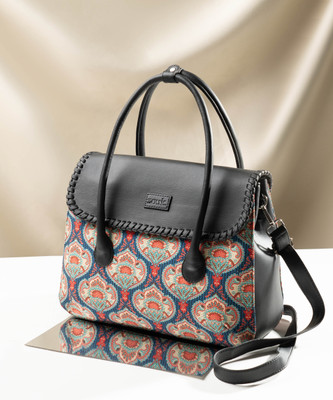 ZOUK Women Blue, Black Satchel