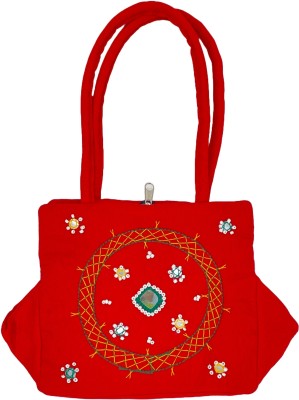 SriShopify Handicrafts Women Red Hand-held Bag