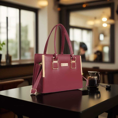 Golden Star Women Maroon Messenger Bag