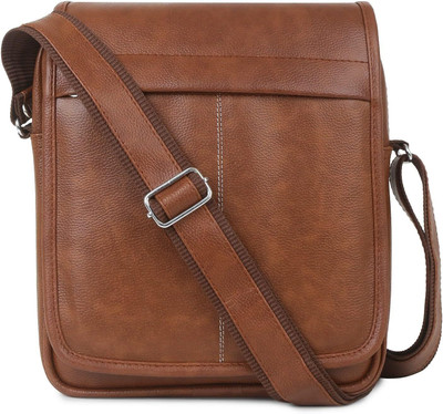ZipCraze Men Tan Messenger Bag