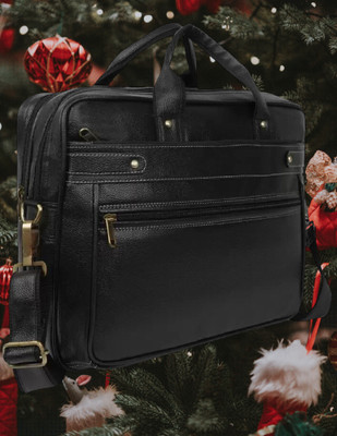 house of common Men & Women Black Messenger Bag