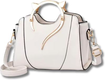 ZELION Women White Handbag