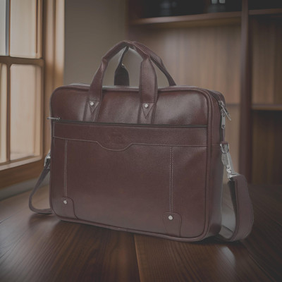 Shivra Men & Women Brown Messenger Bag