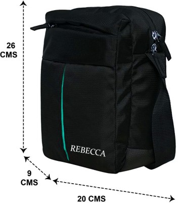 REBECCA Boys & Girls Black Sling Bag