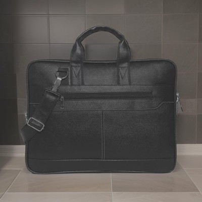 house of common Men & Women Black Messenger Bag