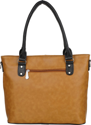 Clyra luxe Women Tan Handbag