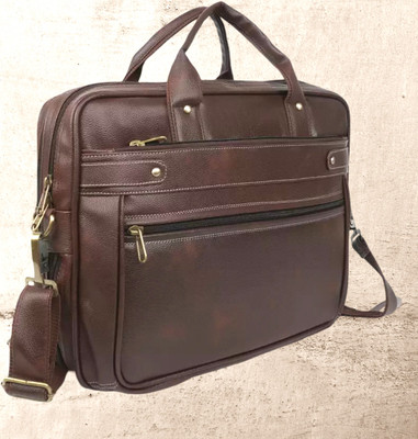Shivra Men & Women Brown Messenger Bag