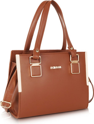 FOMMIL Women Tan Handbag