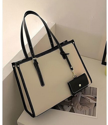 LIZIQI Women Beige, Black Messenger Bag