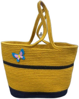 DKDECORATIVE Women Yellow, Blue Tote