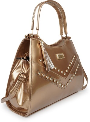 SPOTIC Women Gold Handbag